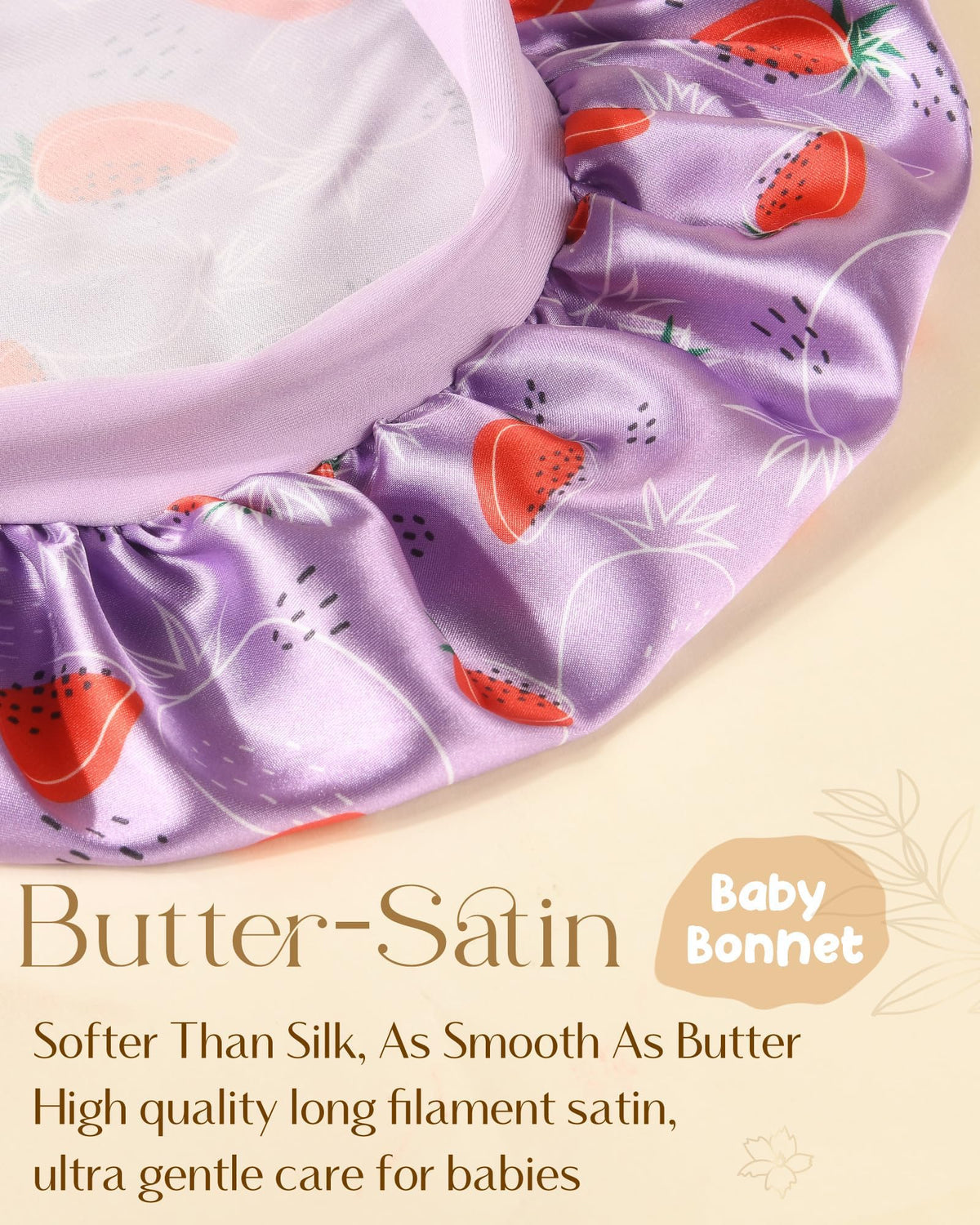 YANIBEST satin bonnet with single-layer design supports natural hair