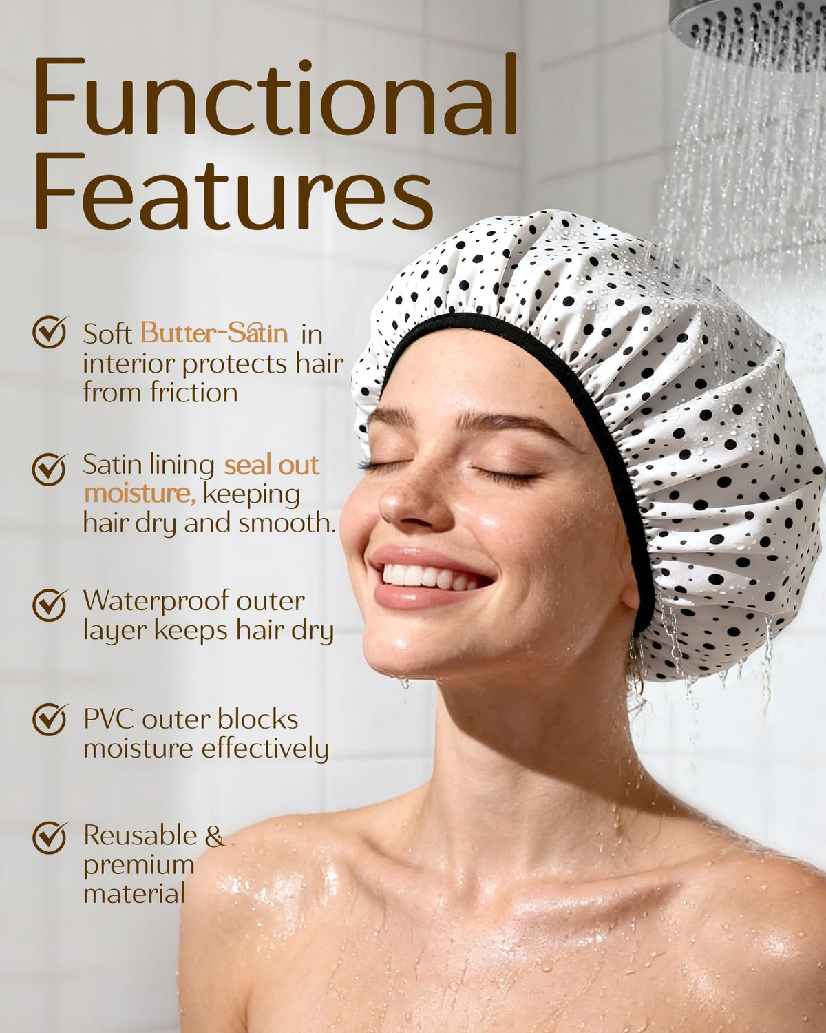 Yanibest cap features a soft elastic edge for a snug, secure fit.