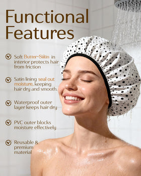 Yanibest cap features a soft elastic edge for a snug, secure fit.