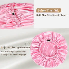 YANIBEST Silk Bonnet reduces friction to help prevent frizz overnight.