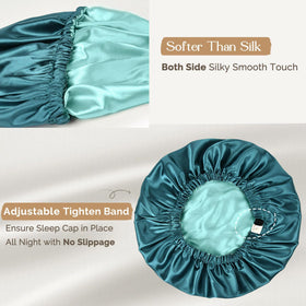 YANIBEST Silk Bonnet protects hair from pillow friction and static while you sleep.