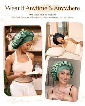 YANIBEST silk bonnet packaging image is ideal for gifting and home care.