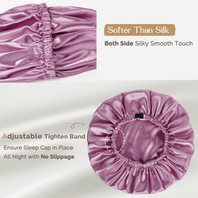 YANIBEST silk cap large fit for roomy comfort during sleep.