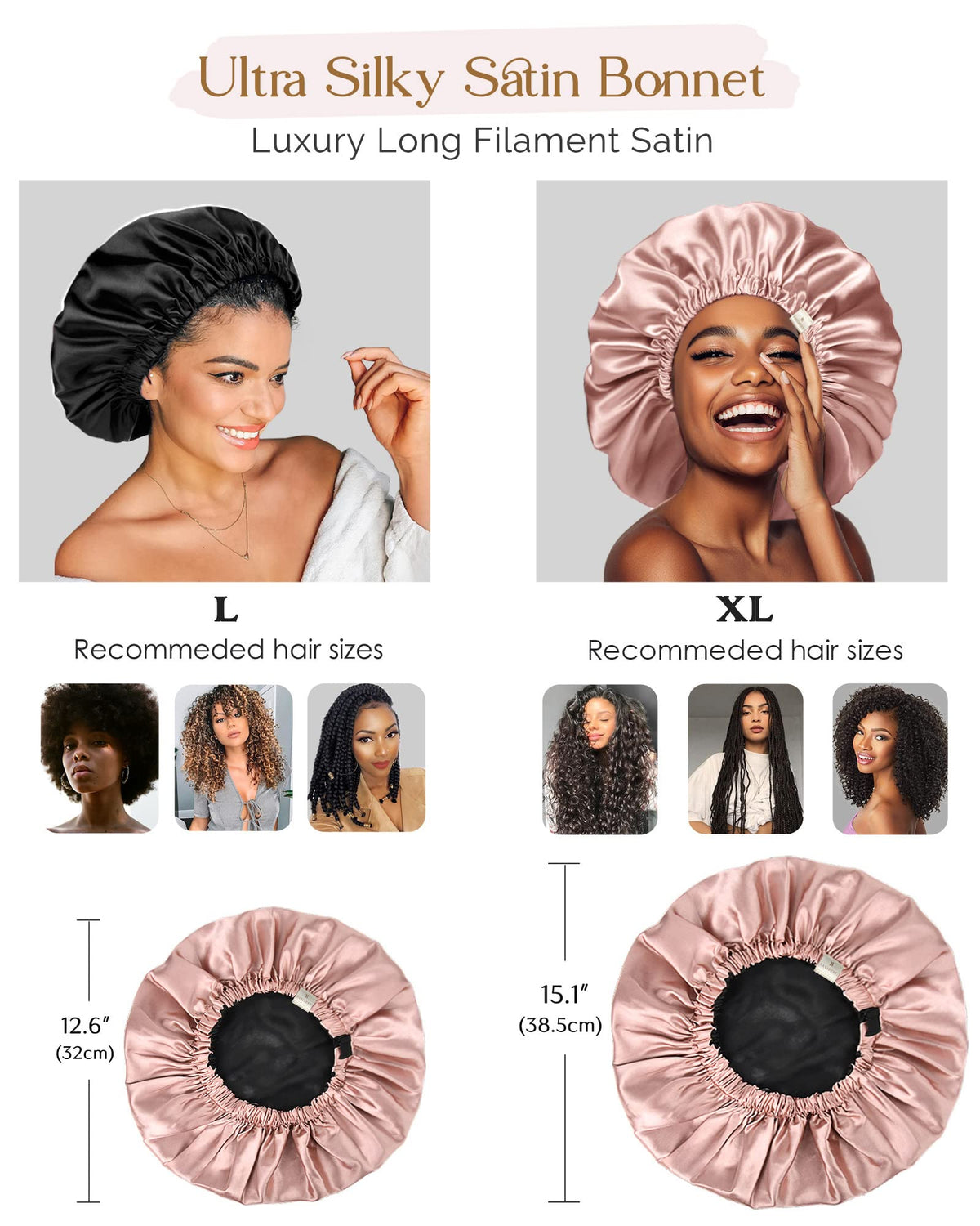 YANIBEST sleep bonnet ideal for curly hair care and gentle styling