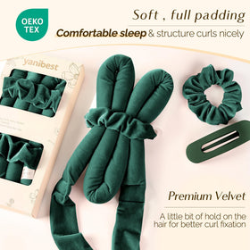 YANIBEST velvet scrunchies set provides comfortable, secure curls.