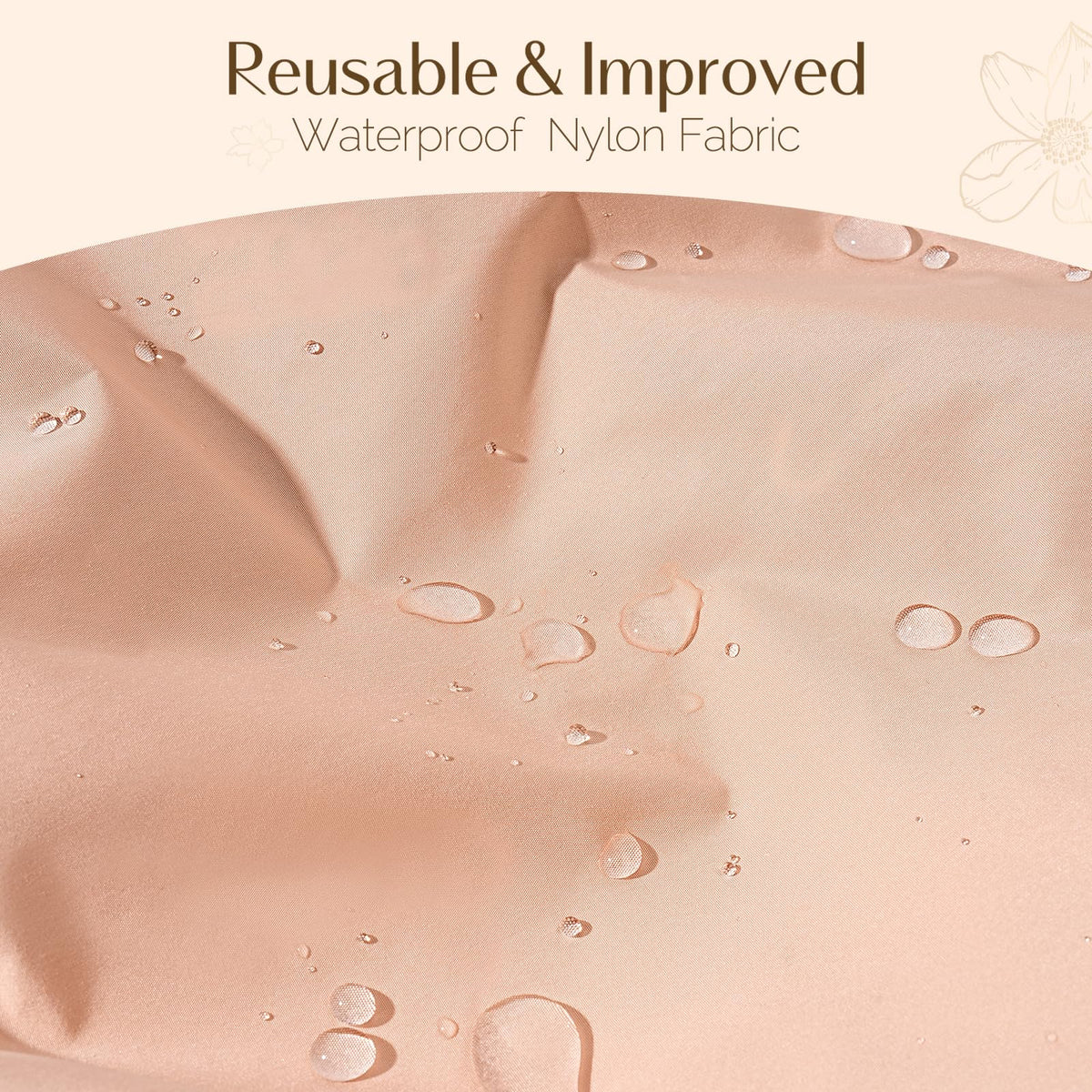 YANIBEST washable shower bonnet stays fresh with machine wash.