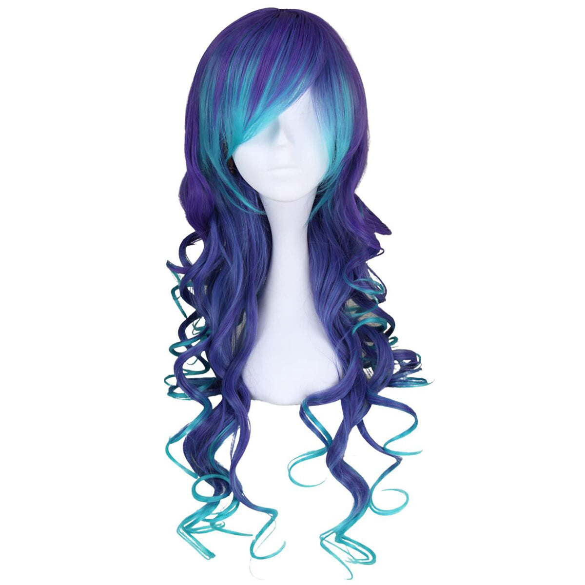 YANMENG long curly mermaid wig 75cm for dramatic cosplay waves.
