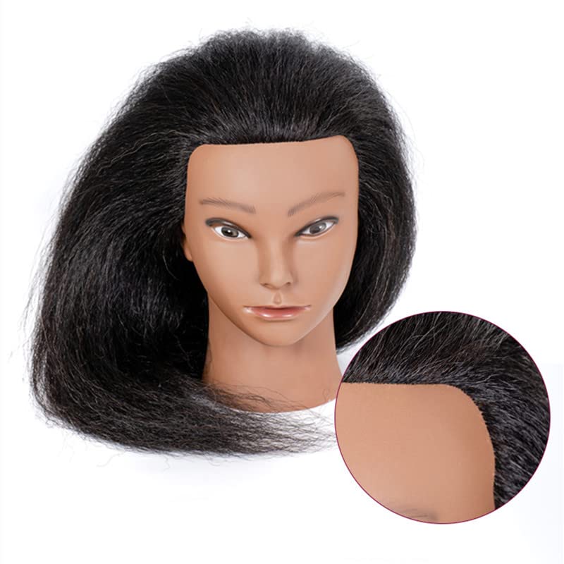 YANZIJF braiding practice head ideal for learning twists, plaits, and updos.