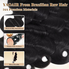 Yaoair dye-friendly Brazilian hair bundles ready for color experiments