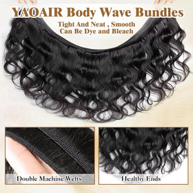 Yaoair 16A Brazilian hair bundles soft, silky hair suitable for versatile styling