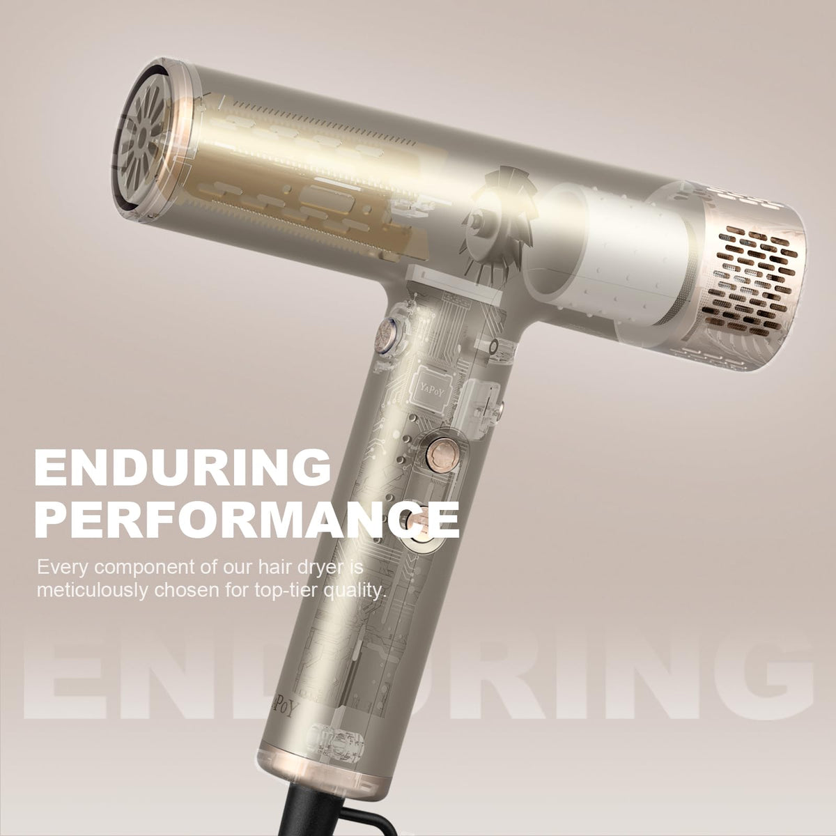 YAPOY lightweight design at 1.2 lbs enables easy handling.