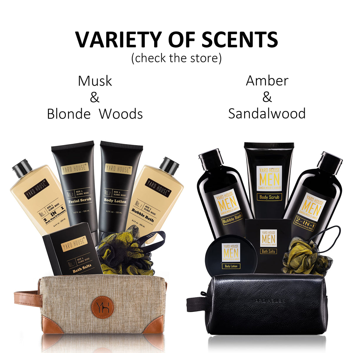 Yard House body lotion and body scrub for moisturizing skin