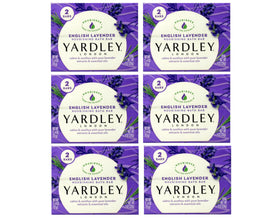 Yardley London English Lavender soap packaging on shelf for gifting.