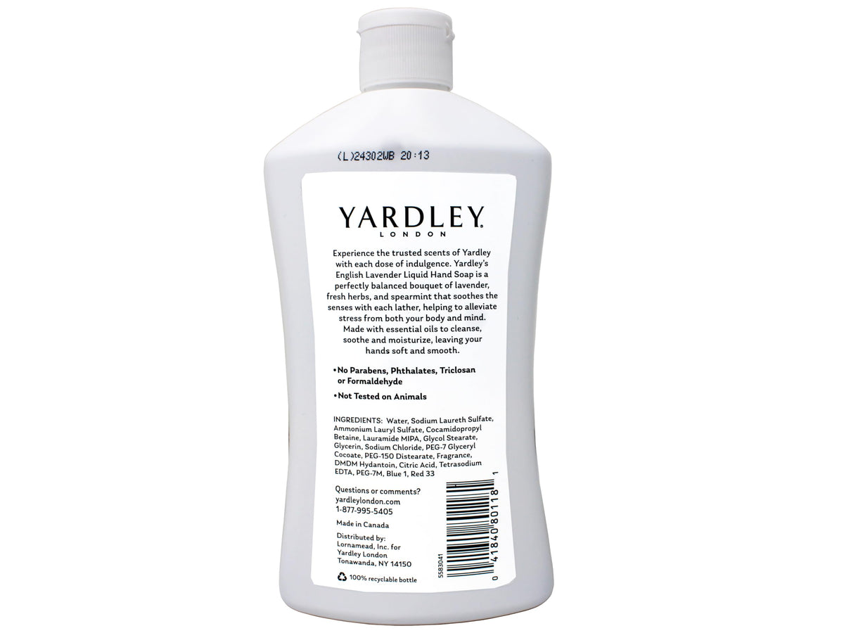 Yardley London English Lavender packaging displayed on shelf