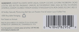 Yardley bar with essential oils illustrating soothing aroma notes