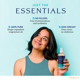 YARELI bottle in packaging shows 12oz size for daily use and convenience.