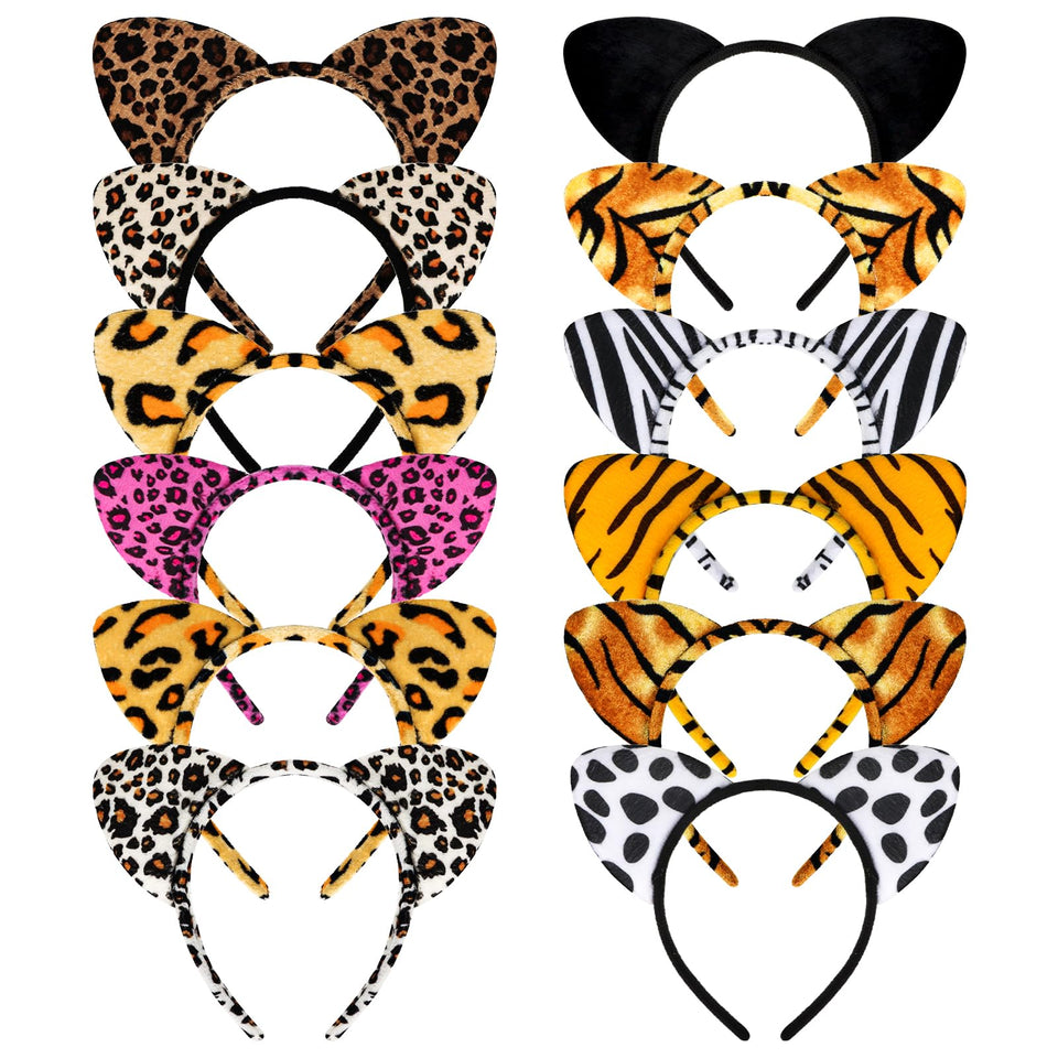 YARIEW cat ears headbands set, soft and comfortable cosplay accessory for parties