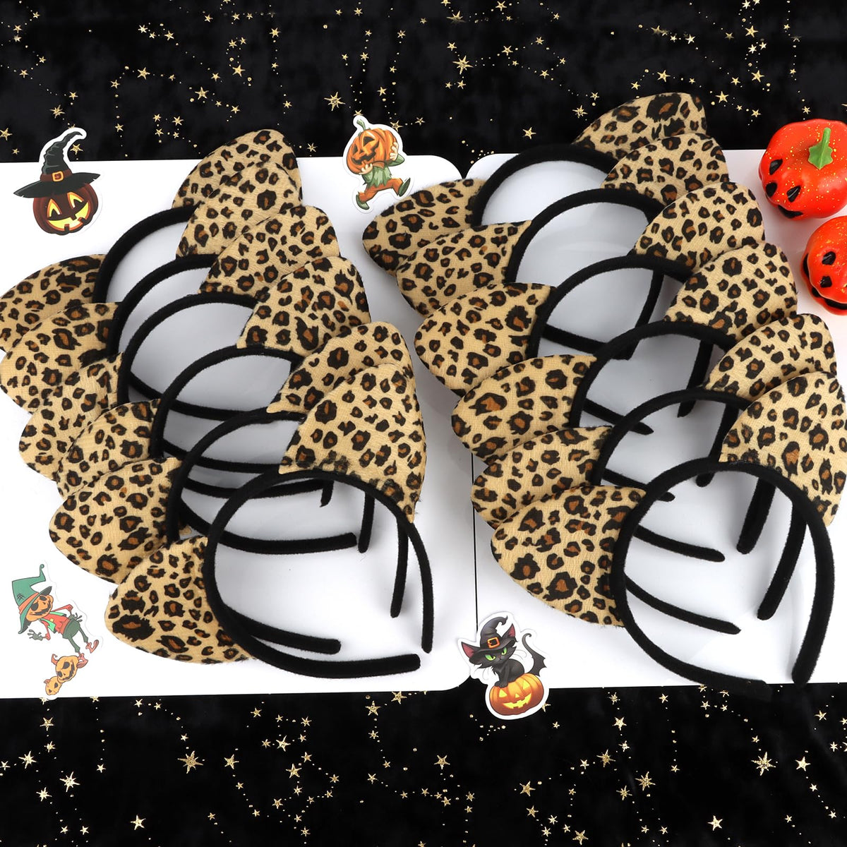 YARIEW leopard cat ears headband worn during cosplay event photos
