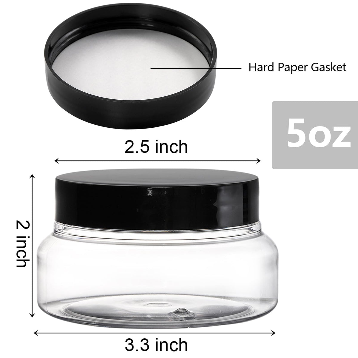 Yarlung clear body sugar scrub jar shows contents clearly for easy selection.