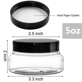 Yarlung clear body sugar scrub jar shows contents clearly for easy selection.