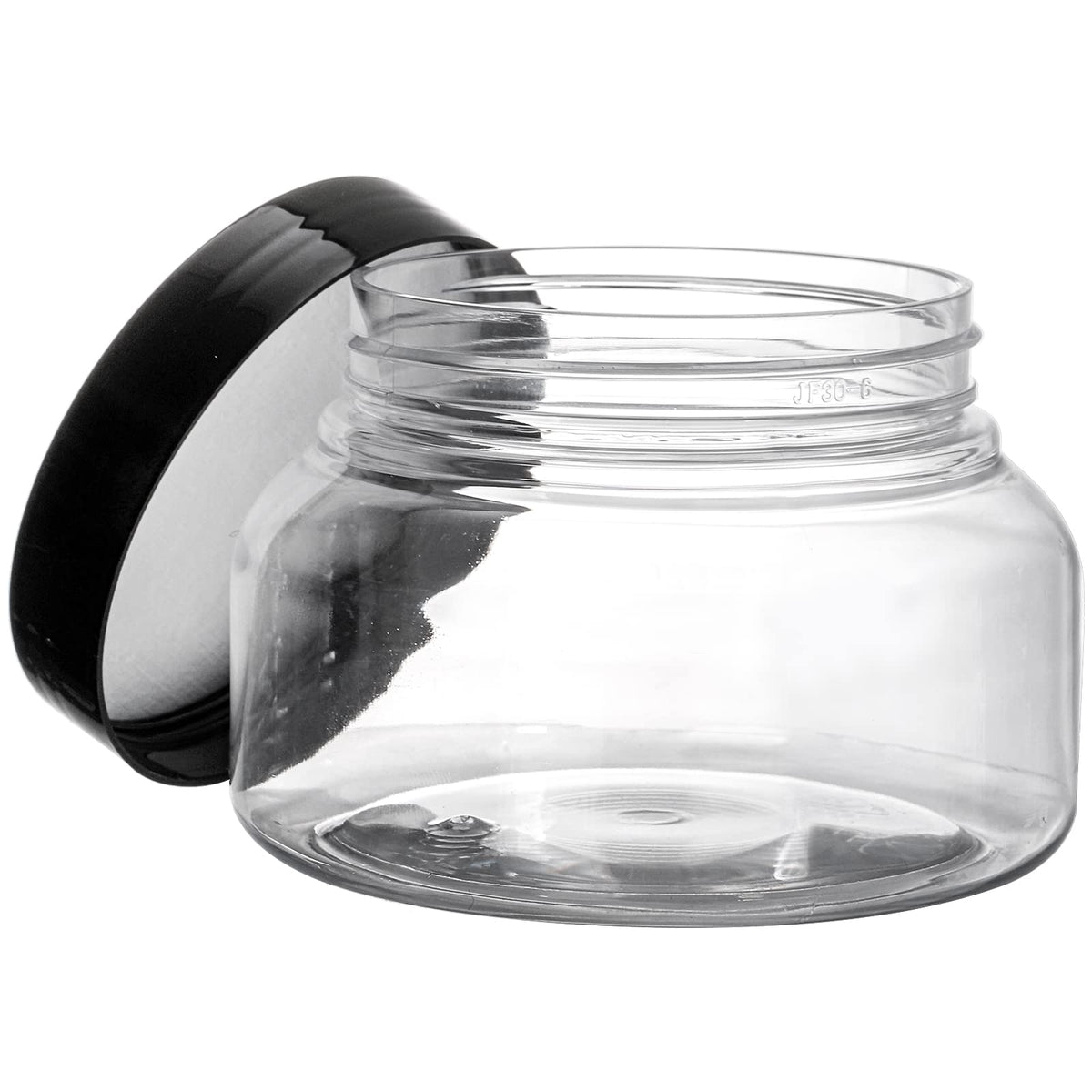 Yarlung low-profile sample jar displayed on a shelf for easy viewing.