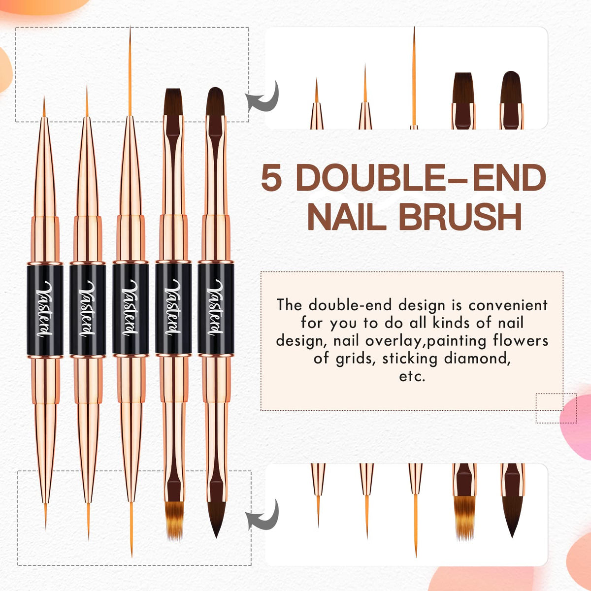 Yasterd travel-friendly pack keeps brushes organized for trips