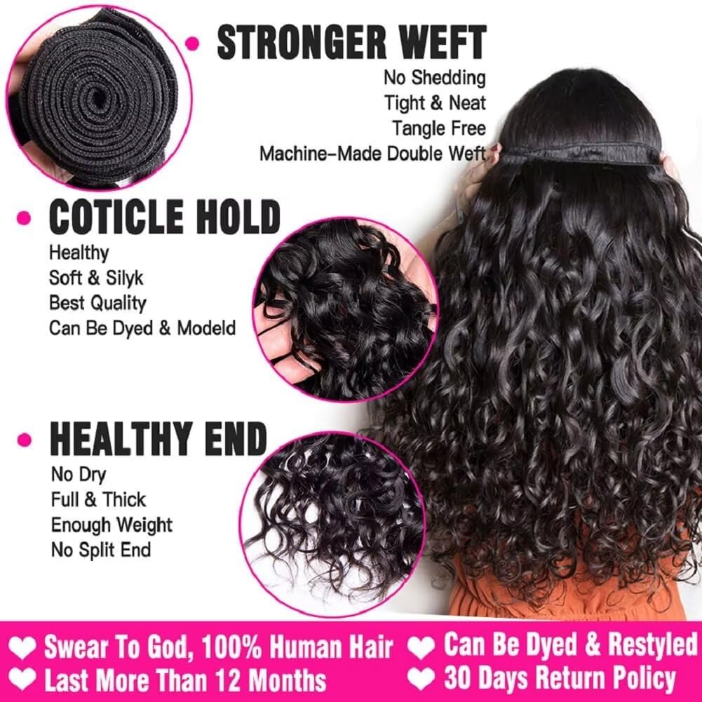 Yavida water wave bundles dye-ready for easy color customization