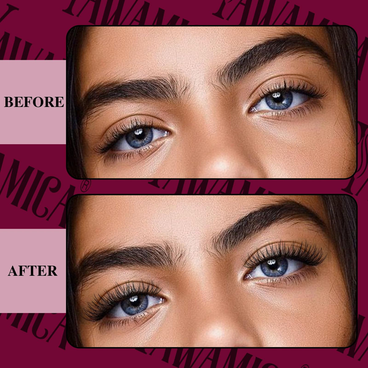 Yawamica 180pcs lash clusters for a fuller, natural look
