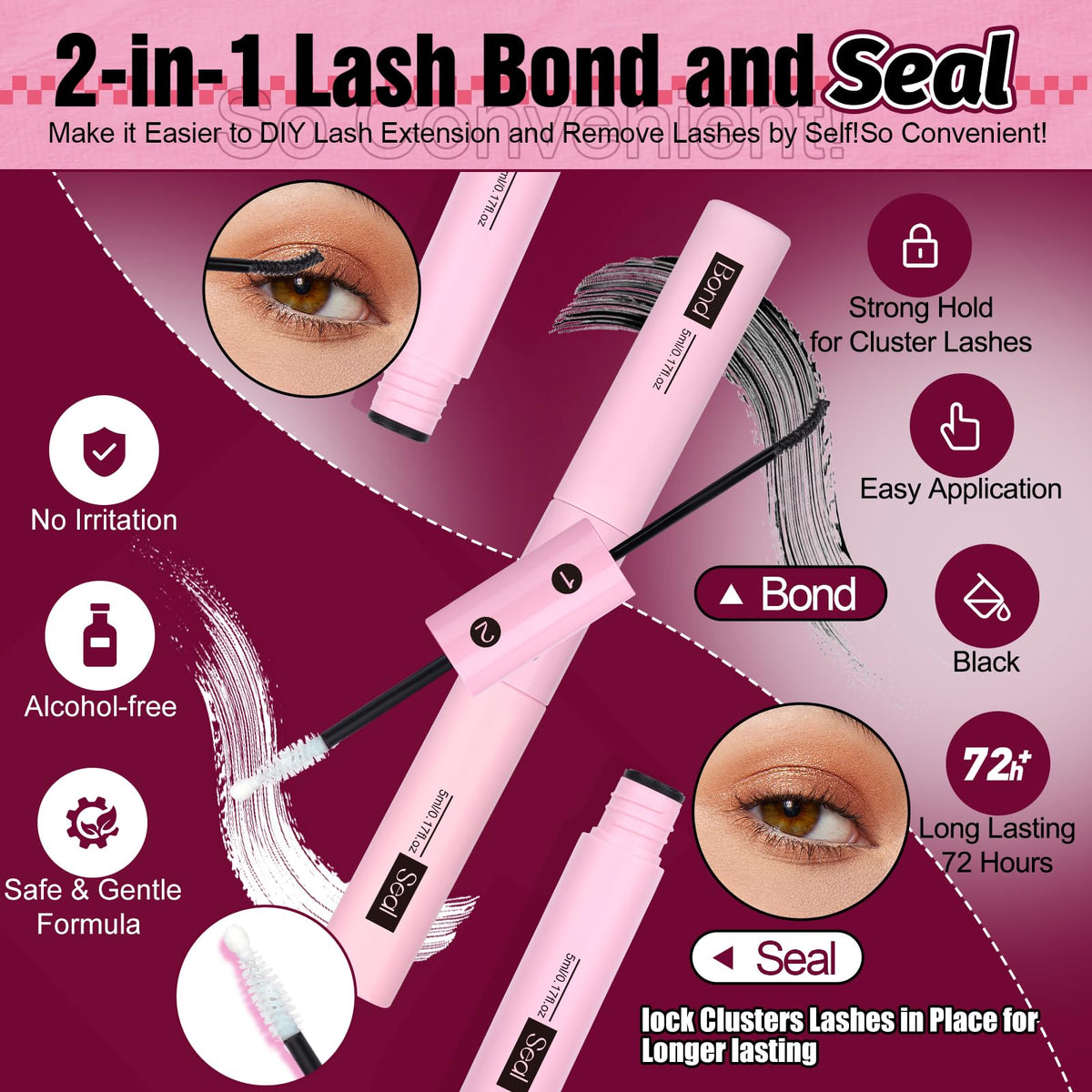 Yawamica applicator tool for easy, precise lash placement