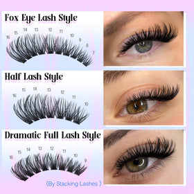 Strong hold lash bond and seal keeps lashes secure and water-resistant.