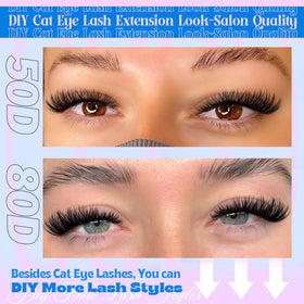Precision tweezers included for precise placement during at-home lash DIY.