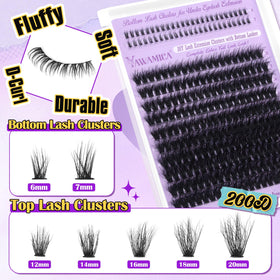 Yawmaica bottom lashes detail for balanced top and bottom lashes.