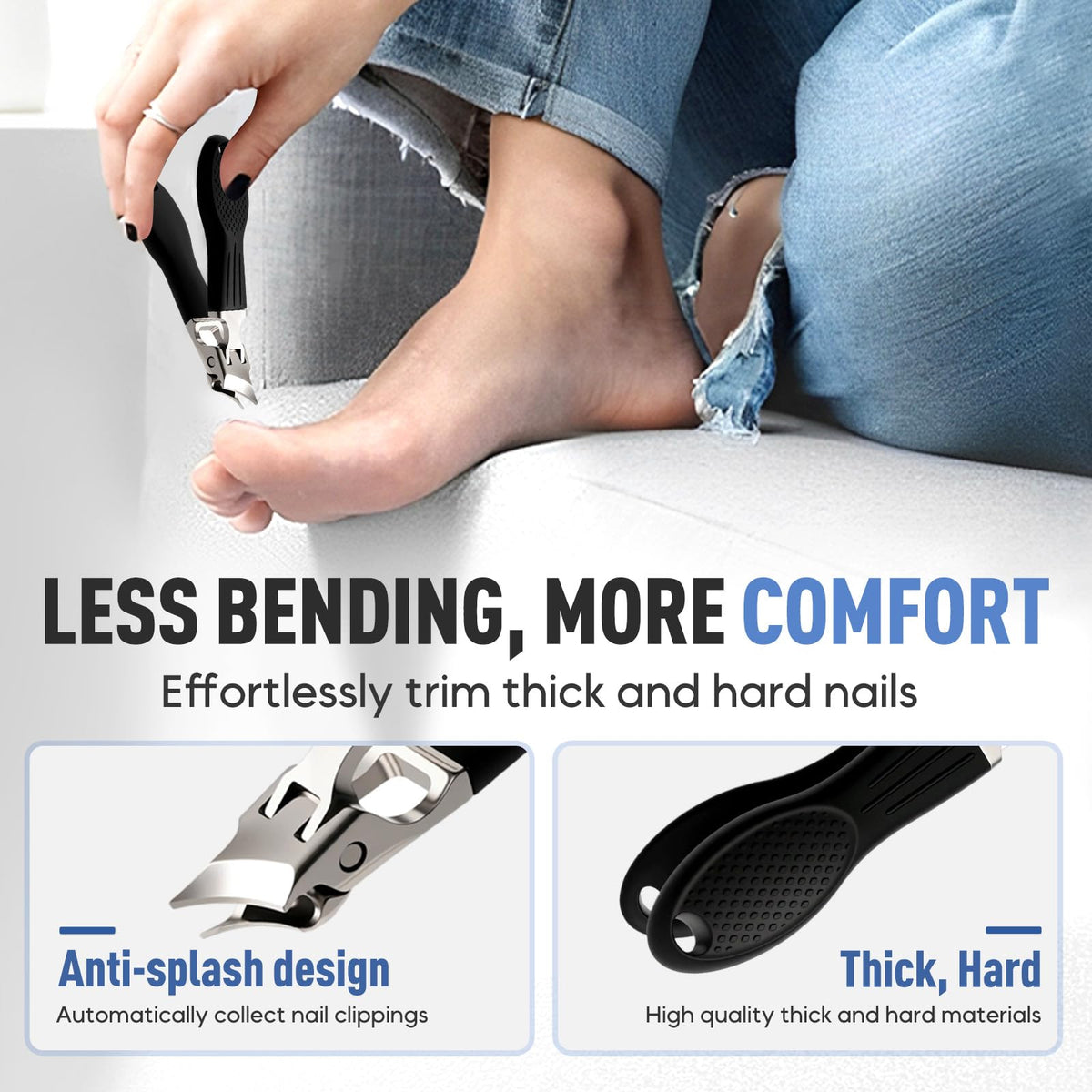 YAWOTA tweezer for precise cleanup around the nail edge