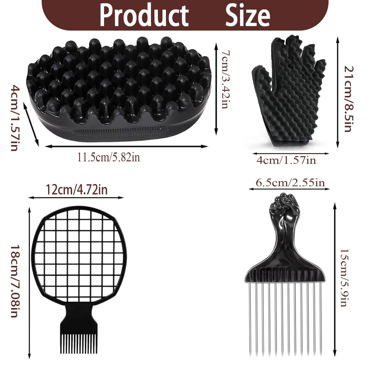 YAYAMO curling rubber brush close-up with soft bristles for gentle curl shaping