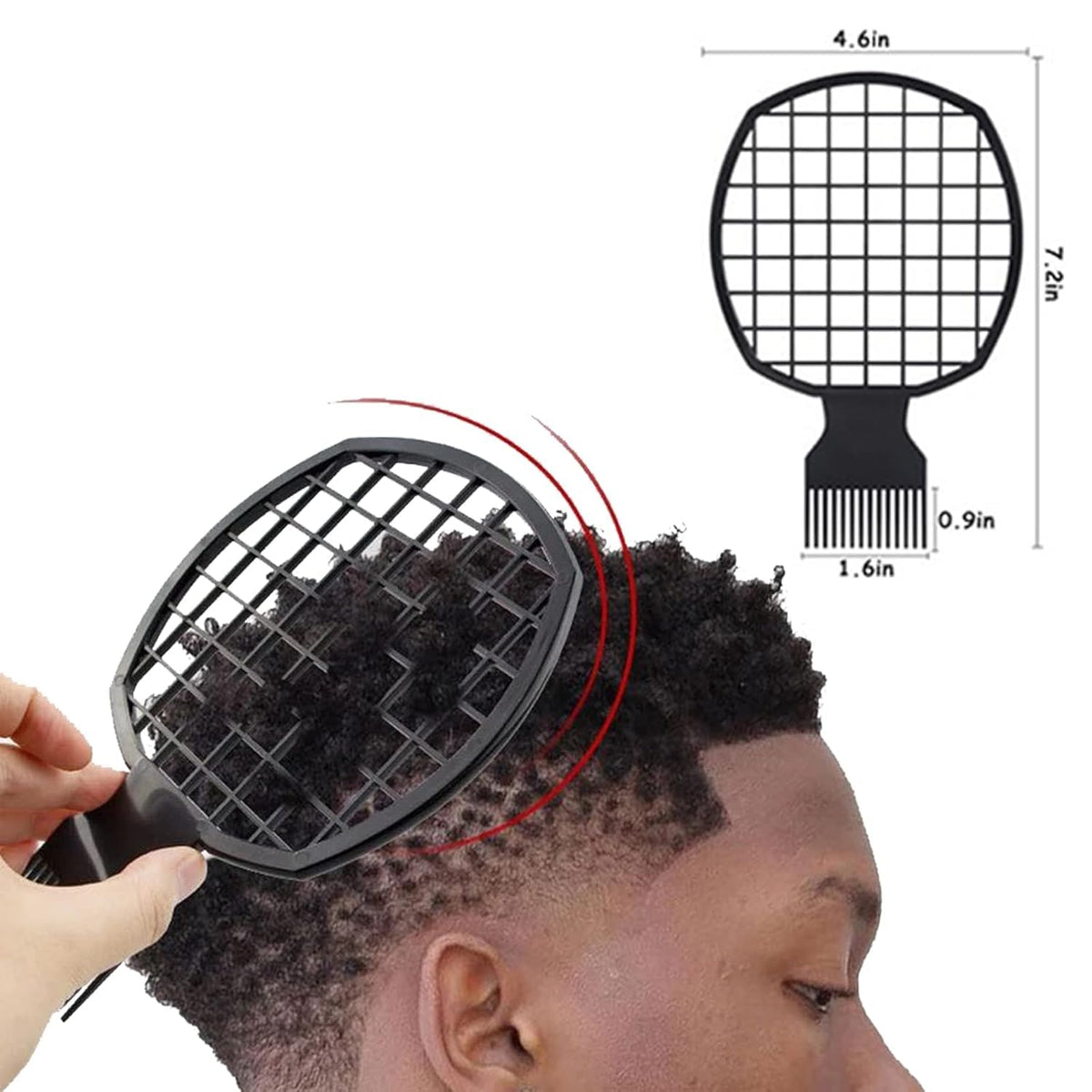 YAYAMO metal straight comb rust-resistant for neat sections