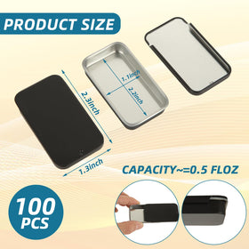 Durable tinplate mini container from YAYODS resists rust for long-lasting use.