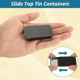 Close-up of the smooth surface finish on YAYODS mini tin for safe handling.