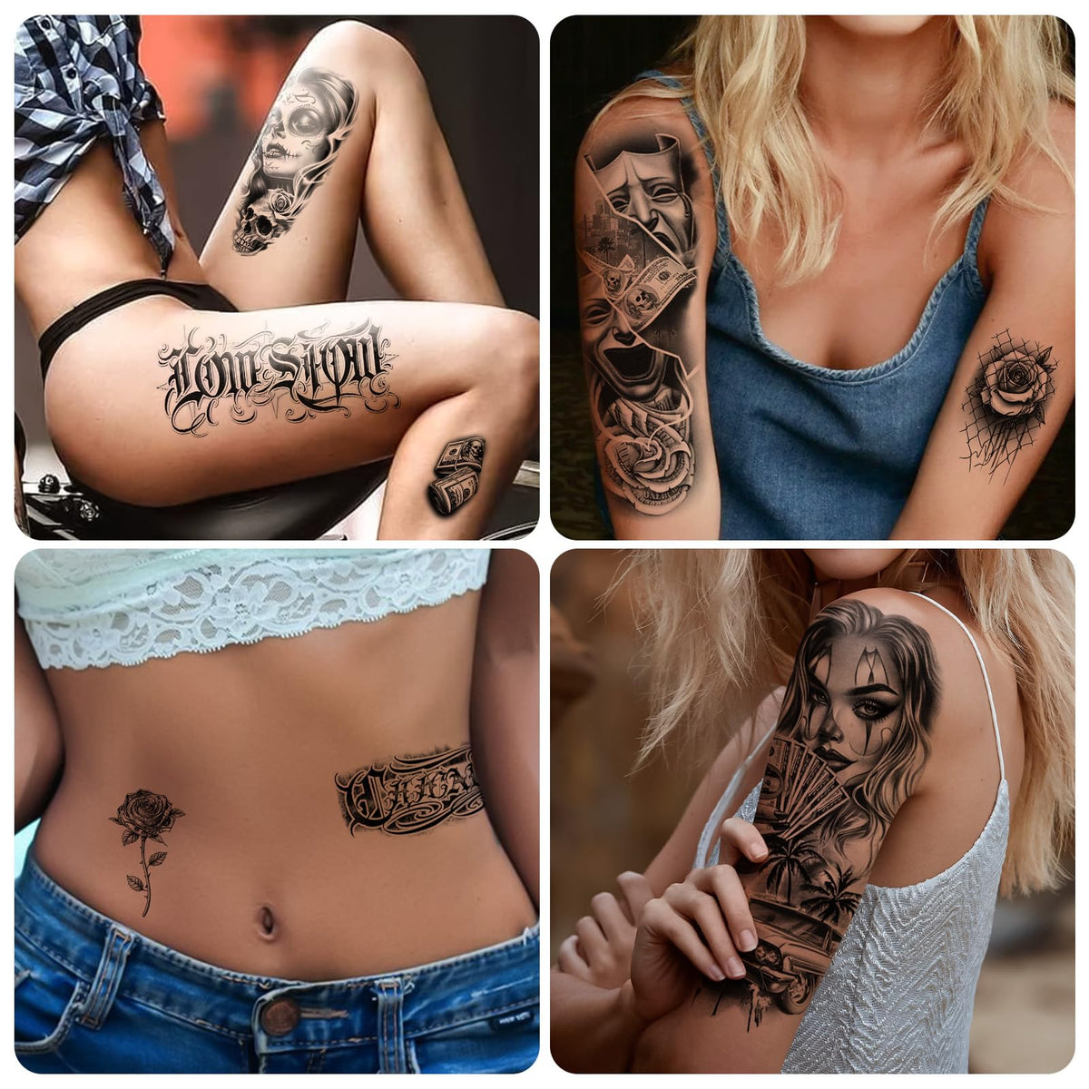 Yazhiji 46 waterproof adult temporary tattoo set for painless experimentation.