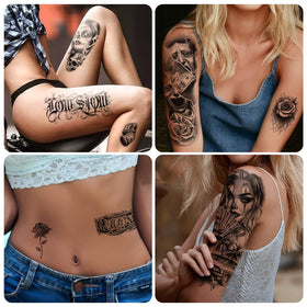 Yazhiji 46 waterproof adult temporary tattoo set for painless experimentation.