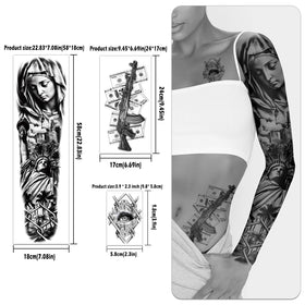 Yazhiji 46 waterproof Day of the Dead tattoo for vibrant, lifelike motifs.