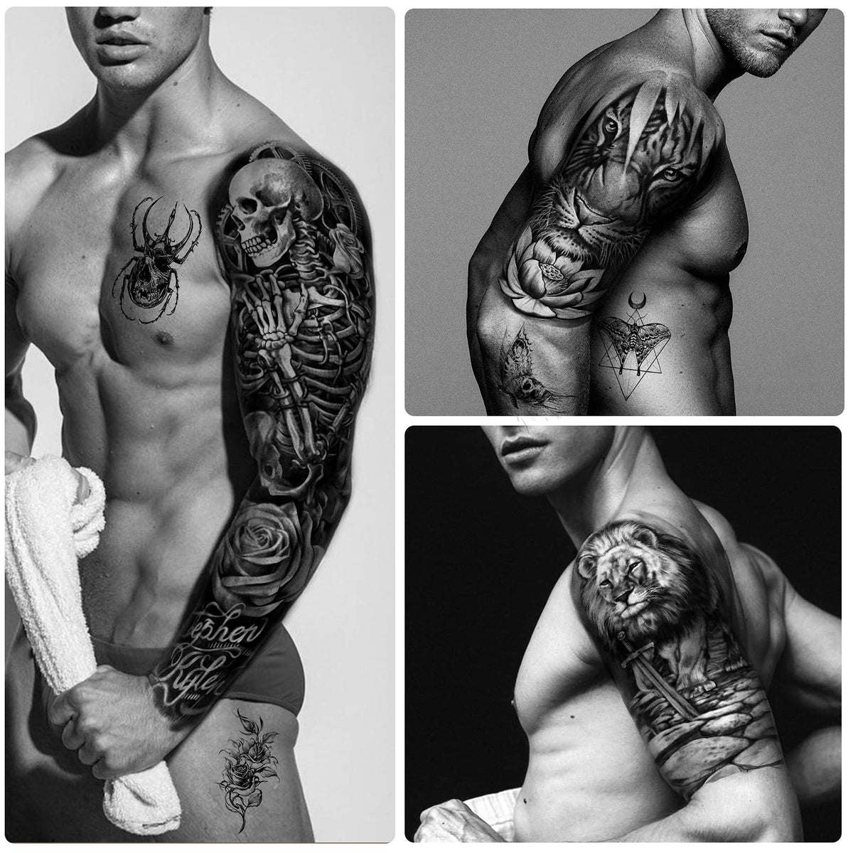 Yazhiji realistic tattoo sleeve design adds believable visuals instantly.