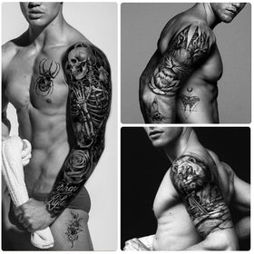 Yazhiji realistic tattoo sleeve design adds believable visuals instantly.