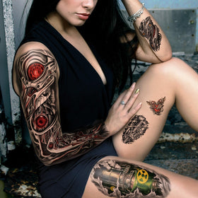 Yazhiji robot-inspired tattoos offer a bold accessory option for adults seeking novelty.