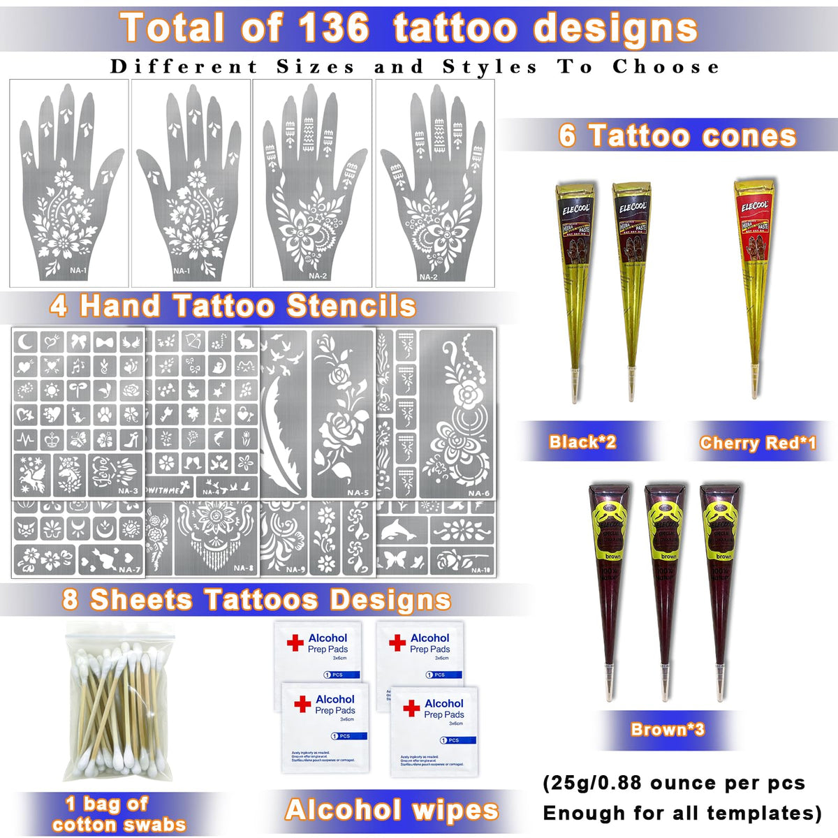 Yazhiji tattoo cones in black brown red offer vibrant color options for bold designs