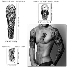 Yazhiji waterproof fake tattoo sleeve for long-lasting body art.