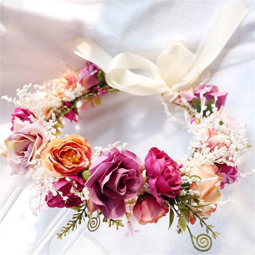 YAZILIND silk flowers headband delivers velvety petals with comfortable all-day wear.