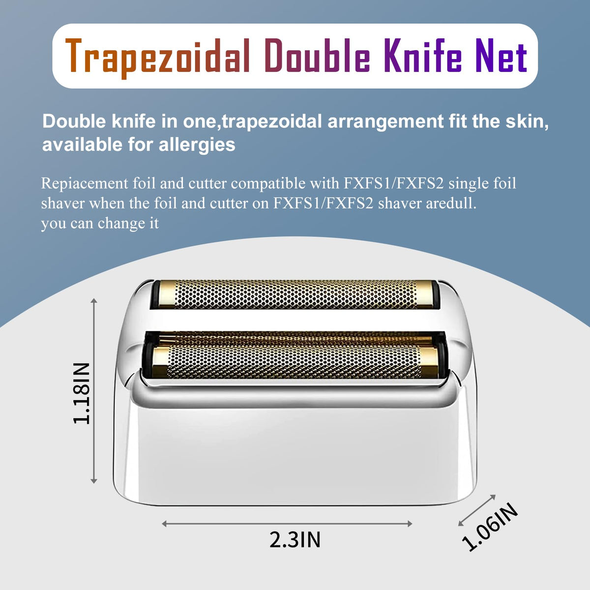 YAZIYIR babyliss-pro foil and cutter fxfs2 2pk for easy replacement
