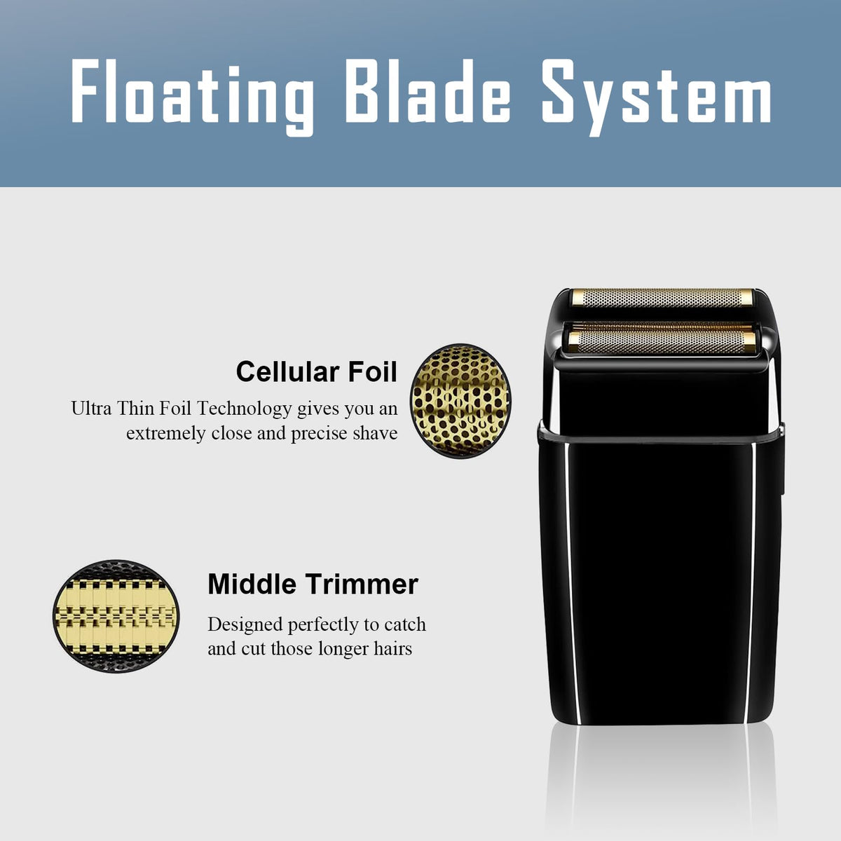 YAZIYIR hypoallergenic shield with bump-prevent tech for irritation-free shaves.