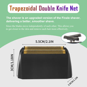YAZIYIR hypoallergenic silver foil emphasizes skin-friendly shaving and smooth contact