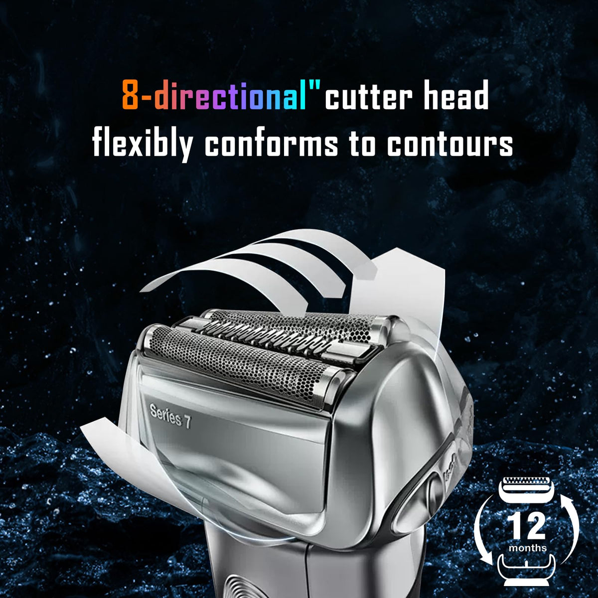 YAZIYIR replacement foil featuring bump prevent technology for comfortable shaves.
